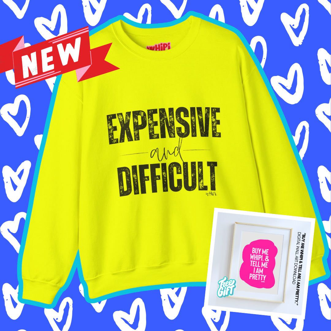 Kayla Kollection Graphic Sweatshirt: Expensive and Difficult