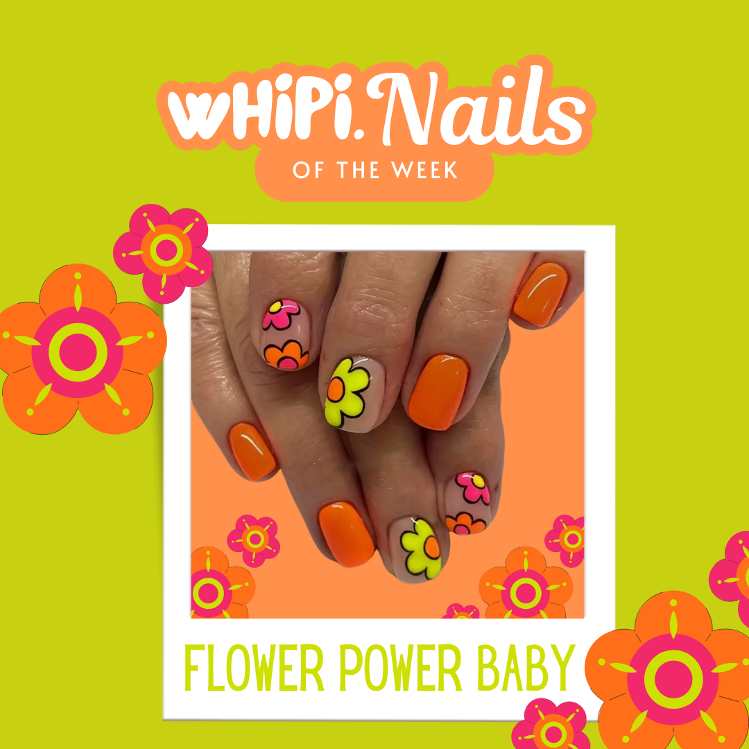 wHiPi. Press On Nails - Flower Power Baby