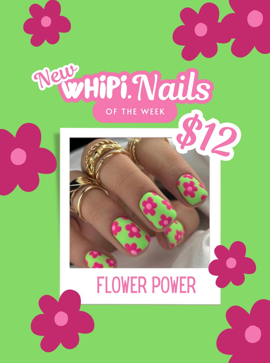 wHiPi. Press On Nails - Flower Power