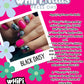 wHiPi. Press On Nails - Black Daisy