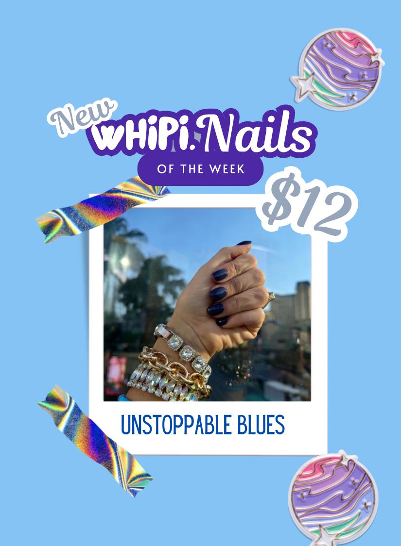 wHiPi. Press On Nails- Unstoppable Blues