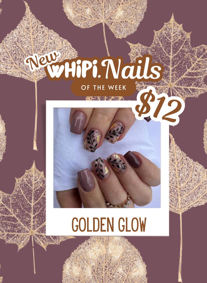 wHiPi. Press On Nails - Golden Glow