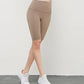 wHiPi.'s Signature Khaki Seamless High Waisted Shorts