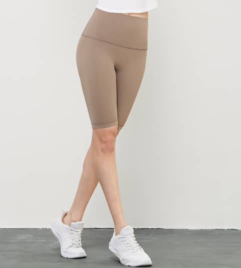 wHiPi.'s Signature Khaki Seamless High Waisted Shorts