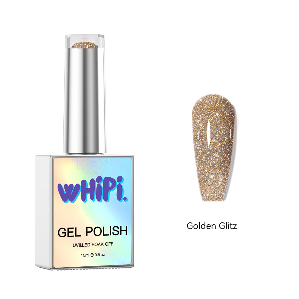 Golden Glitz Gel Polish