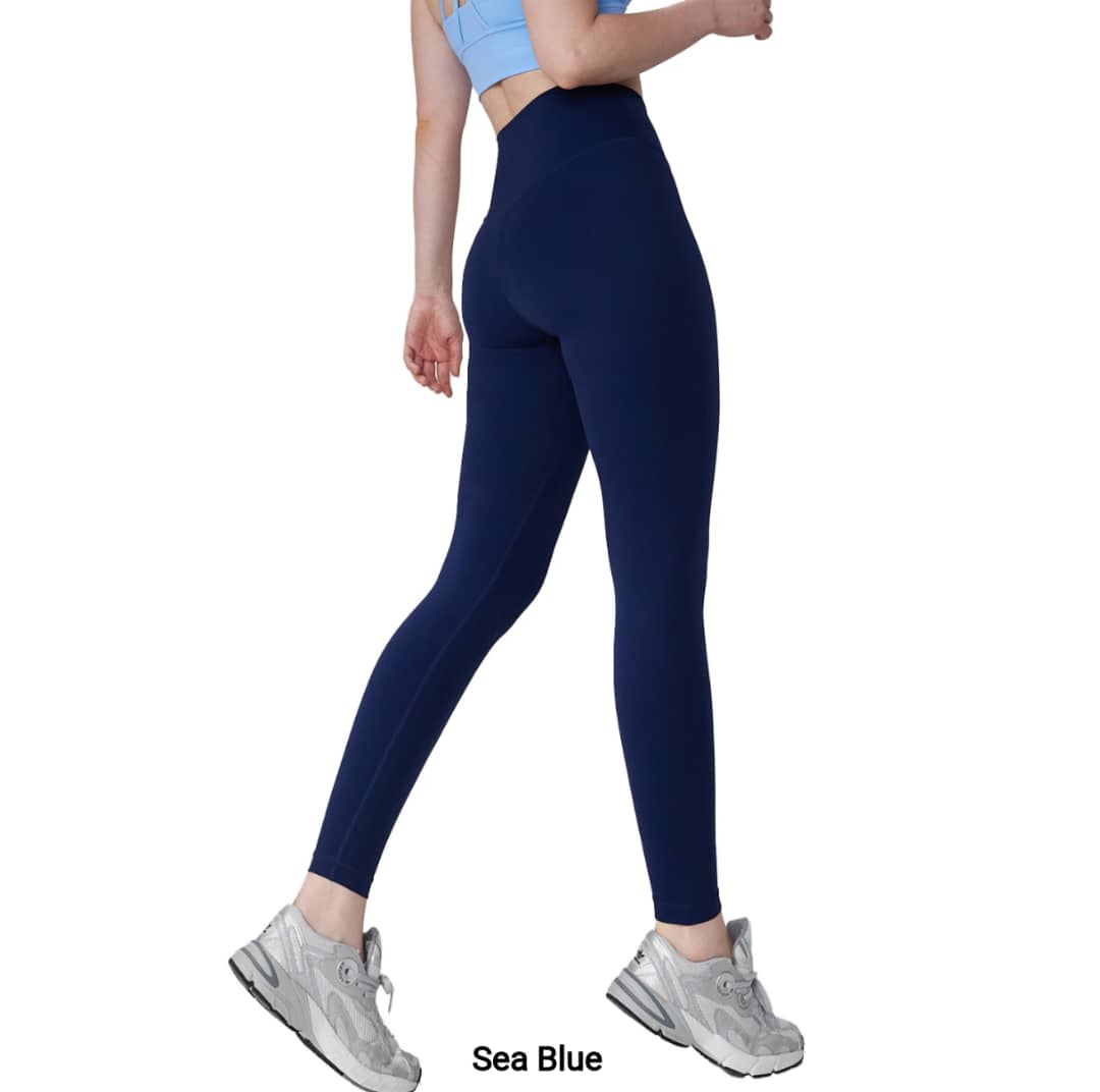 NEW wHiPi.'s Signature Sea Blue Seamless High Waisted Leggings