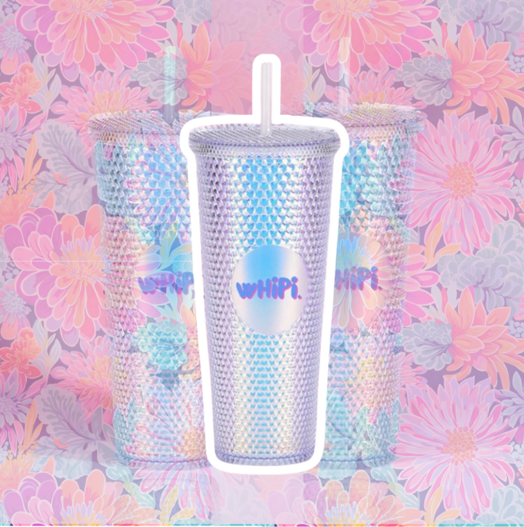 wHiPi. Studded Holographic Tumbler + FREE Stickis!