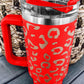 White Leopard Spotted 304 Stainless Double Insulated Cup 40oz