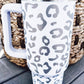 White Leopard Spotted 304 Stainless Double Insulated Cup 40oz