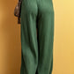 Smocked Waist Texture Wide Leg Pants