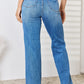 Judy Blue Full Size High Waist Distressed Straight-Leg Jeans