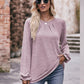 Mandy Long Flounce Sleeve Round Neck Blouse