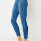 Judy Blue Full Size Cuffed Hem Skinny Jeans