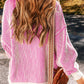 Round Neck Dropped Shoulder Sweater