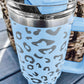 White Leopard Spotted 304 Stainless Double Insulated Cup 40oz