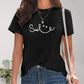 SMILE Round Neck Short Sleeve T-Shirt