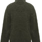 Fuzzy Turtleneck Long Sleeve Sweatshirt