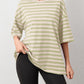 Striped Round Neck Half Sleeve T-Shirt