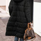 Full Size Zip Up Sherpa Hooded Coat