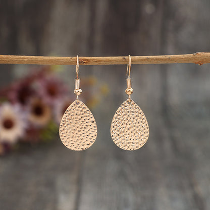 Gold-Plated Teardrop Earrings