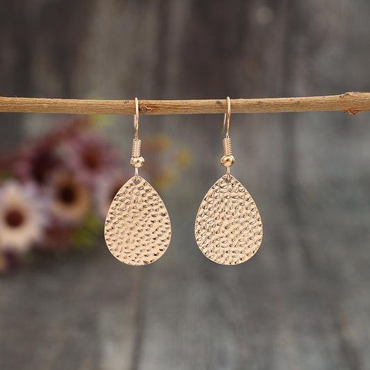 Gold-Plated Teardrop Earrings