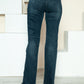 Judy Blue Full Size Button Fly Hem Destroy Straight Jeans