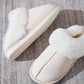 Faux Fur Round Toe Slippers