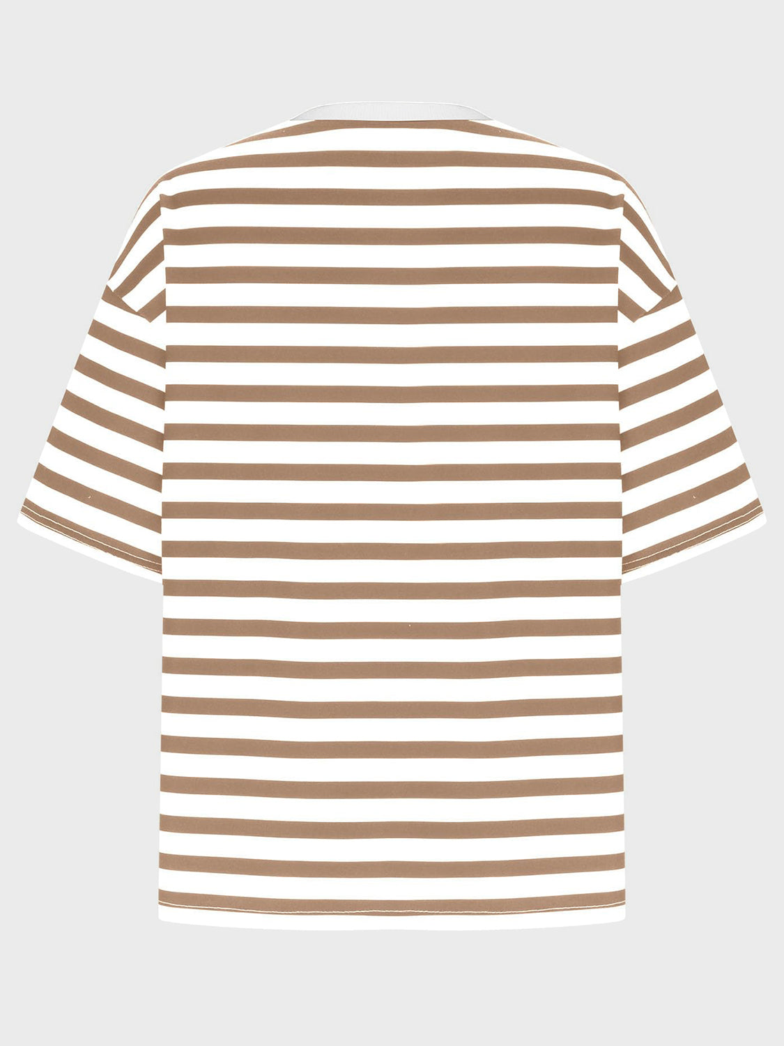 Striped Round Neck Half Sleeve T-Shirt