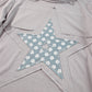 Floral Patchwork Star Pattern Drawstring Hoodie