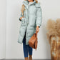 Long Sleeve Longline Hooded Winter Coat