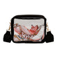 White Clear PVC Leather Strap Crossbody Bag