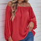 Off-Shoulder Balloon Sleeve Top