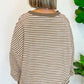 Striped Round Neck Long Sleeve Sweatshirt