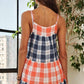 ADORA Plaid Tiered Babydoll Cami