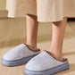 Thermal Round Toe Platform Slippers