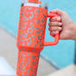 White Leopard Spotted 304 Stainless Double Insulated Cup 40oz