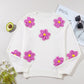 Crochet Flower Round Neck Long Sleeve Sweater