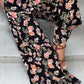 Perfee Floral Pull-On Wide Leg Pants