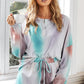 Sky Blue Tie Dye Knit Lounge Set