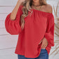 Off-Shoulder Balloon Sleeve Top