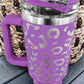 White Leopard Spotted 304 Stainless Double Insulated Cup 40oz