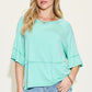 Basic Bae Full Size Bamboo Round Neck Exposed Seam T-Shirt