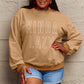 Simply Love Full Size KINDA LAZY Round Neck Sweatshirt