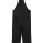 Pocketed Adjustable Spaghetti Strap Straight Leg Jumpsuit