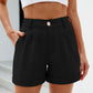 Roll Trim Half Elastic Waist Shorts