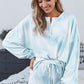 Sky Blue Tie Dye Knit Lounge Set