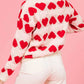 Pink & Red Fuzzy Heart Sweater—All Heart—Valentine's Day Collection