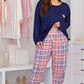 Plus Size Heart and Plaid Lounge Set