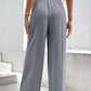 High Waist Wide Leg Pants with Pockets