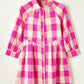 Pink Plaid Shirt Dress—All Heart—Valentine's Day Collection